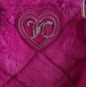 Juicy Couture Pink Faux Fur Bag